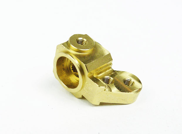 Custom Works 7257 M3 Brass Trailing Spindle - Hex Axle