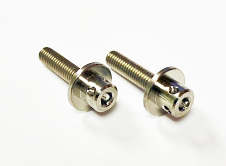 Custom Works 8548 SILVER TITANIUM WING MOUNT BOLTS (2)