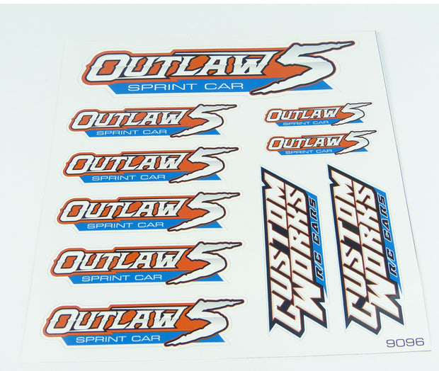 Custom Works 9096 OUTLAW 5 DECAL SHEET