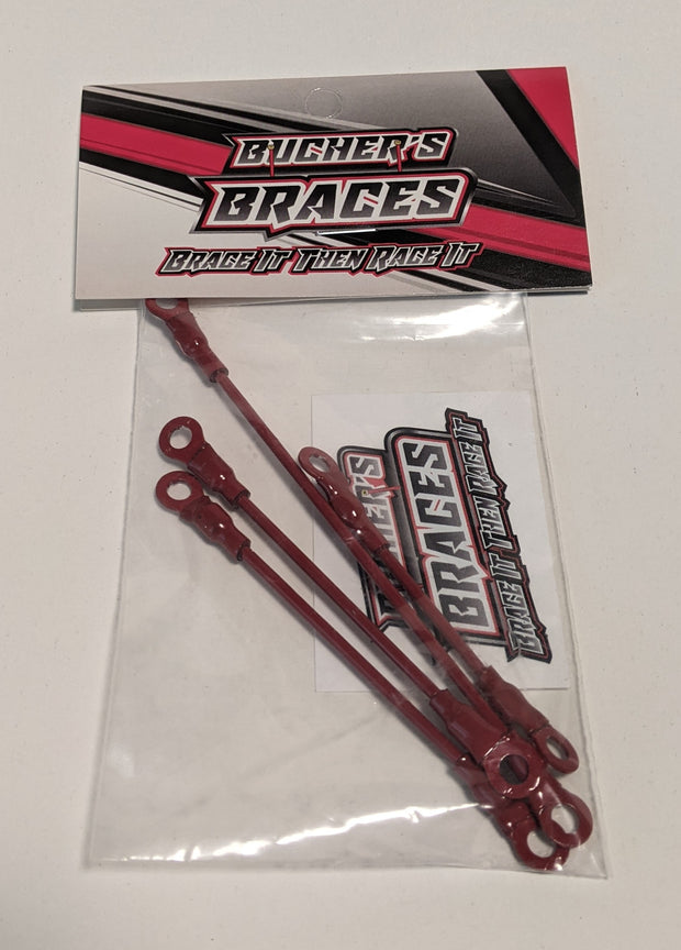 Bucher's Braces for Outlaw Sprint Car - Upper Wing (4pcs) Choose Color