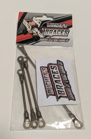 Bucher's Braces for Outlaw Sprint Car - Upper Wing (4pcs) Choose Color