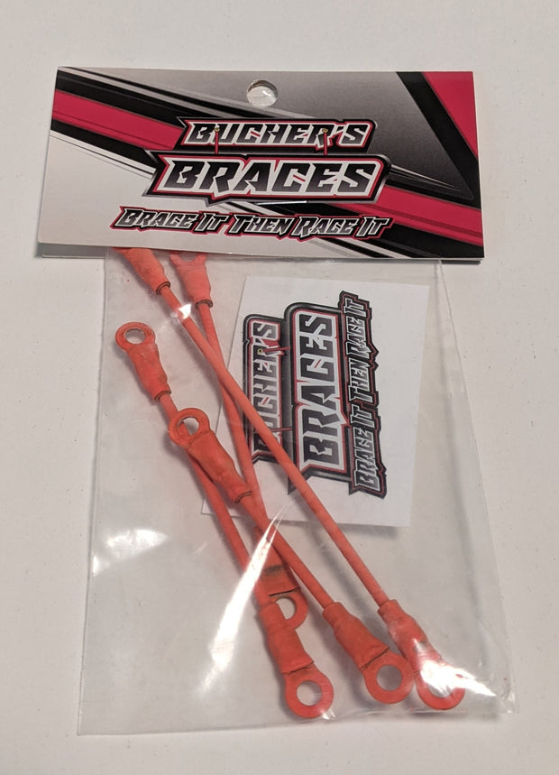 Bucher's Braces for Outlaw Sprint Car - Upper Wing (4pcs) Choose Color