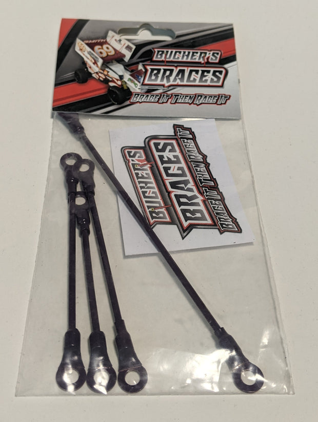 Bucher's Braces for Outlaw Sprint Car - Upper Wing (4pcs) Choose Color